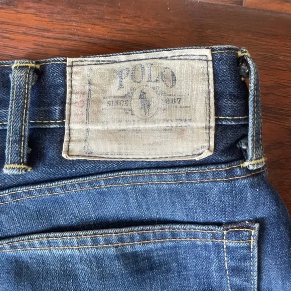 Vintage Ralph Lauren Polo Mens Classic Fit 867 Denim Jeans 40×32 - Picture 2 of 11
